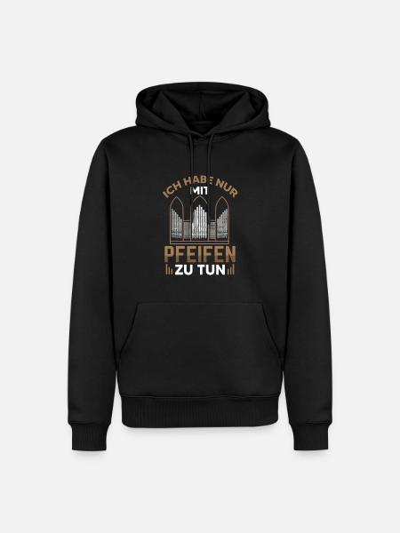 Orgelspieler Orgel Pfeifenorgel Organist - Männer Premium Bio Hoodie - Schwarz