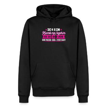 Krankenpflegerin Pflegedienst Krankenschwester - Männer Premium Bio Hoodie - Schwarz - Vorne - Nico (187cm)