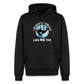 Orca Orca Tiergeschenk - Männer Premium Bio Hoodie - Schwarz - Vorne - Nico (187cm)