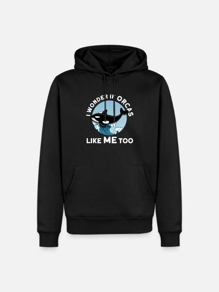 Orca Orca Tiergeschenk - Männer Premium Bio Hoodie - Schwarz
