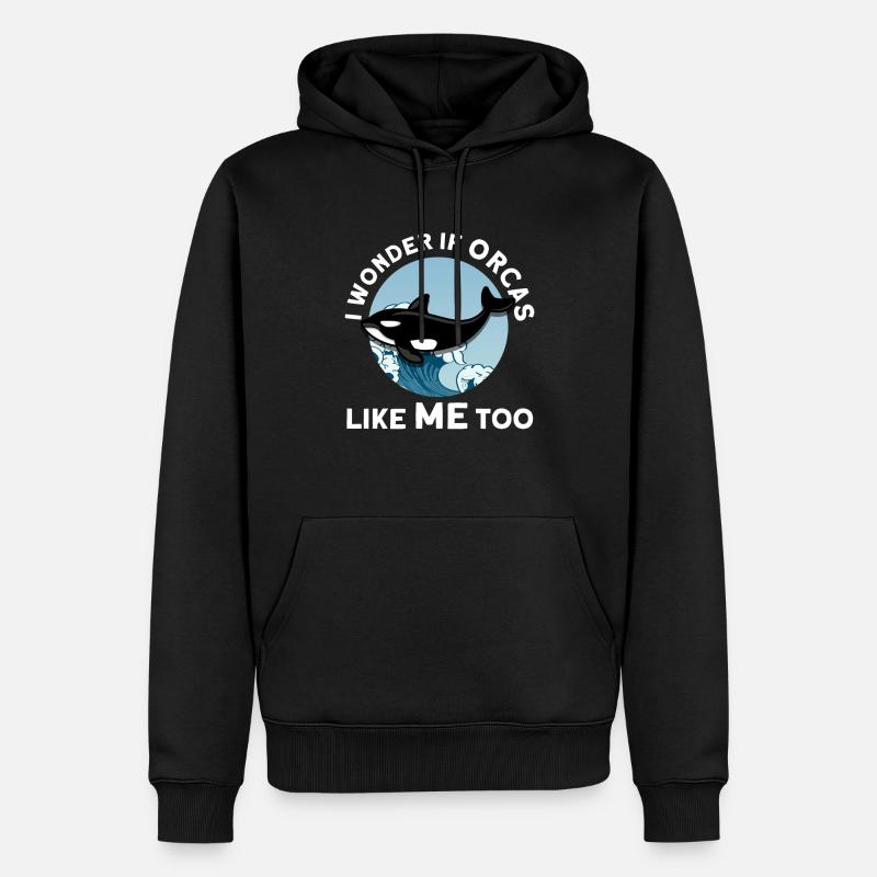 Orca Orca Tiergeschenk - Männer Premium Bio Hoodie - Schwarz