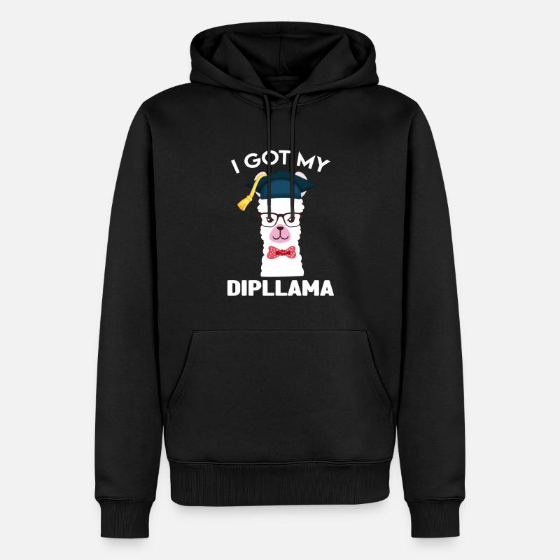Abschluss-Abschluss-Geschenk - Männer Premium Bio Hoodie - Schwarz