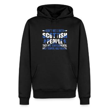 Schottisches Schottland Geschenk - Männer Premium Bio Hoodie - Schwarz - Vorne - Nico (187cm)