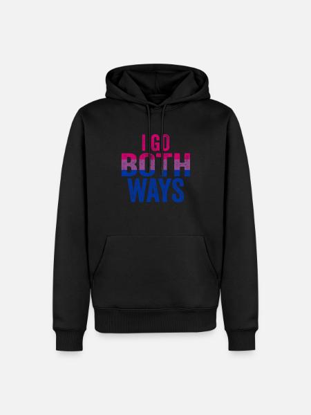 Cadeau LGBT bisexuel Rainbow Flag - Sweat à capuche Premium bio Homme - noir