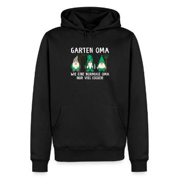 Garten Oma Zwerge Großmutter Geschenk - Männer Premium Bio Hoodie - Schwarz - Vorne - Nico (187cm)