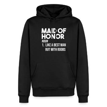 Trauzeuge Trauzeuge Geschenk - Männer Premium Bio Hoodie - Schwarz - Vorne - Nico (187cm)