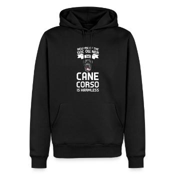 Cane Corso Cane Corso Cadeau - Sweat à capuche Premium bio Homme - noir - Devant - Nico (187cm)