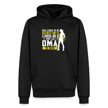 Linedance Oma Großmutter Geschenk - Männer Premium Bio Hoodie - Schwarz - Vorne - Nico (187cm)