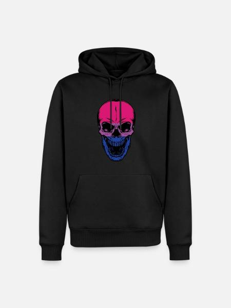 Bisexual skull Bisexual skull - Men’s Premium Organic Hoodie - black