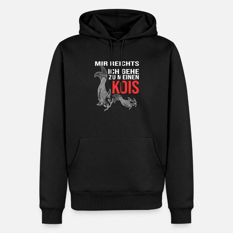 Kois Fisch Koifisch Geschenk - Männer Premium Bio Hoodie - Schwarz