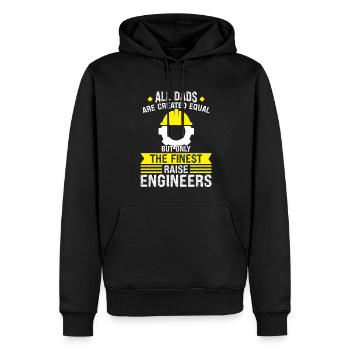 Ingenieur Vater Sohn Ingenieur Vater Familie - Männer Premium Bio Hoodie - Schwarz - Vorne - Nico (187cm)