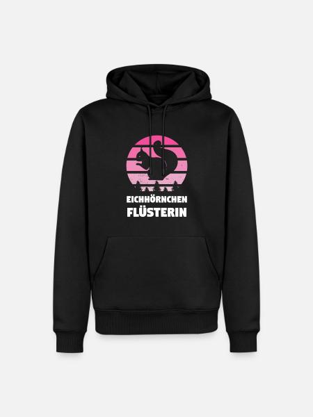 Eichhörnchen Tier Eichhörnchen Liebhaberin - Männer Premium Bio Hoodie - Schwarz