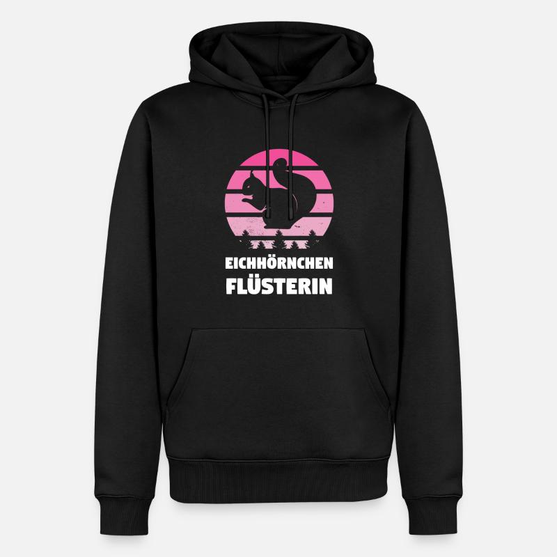 Eichhörnchen Tier Eichhörnchen Liebhaberin - Männer Premium Bio Hoodie - Schwarz
