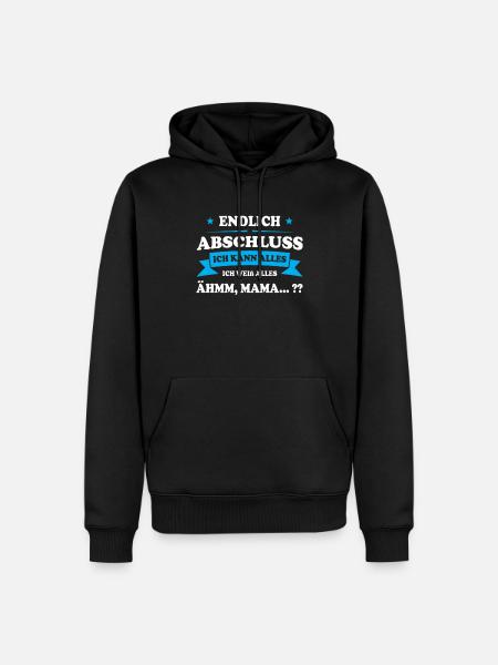 Schule Abschluss Absolvent Geschenk - Männer Premium Bio Hoodie - Schwarz