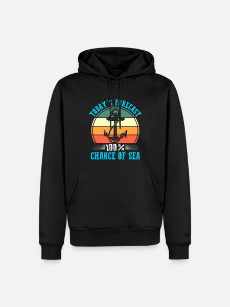 Captain Boat Captains Gift - Men’s Premium Organic Hoodie - black