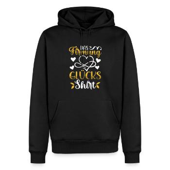 Das Firmung Glücks - Männer Premium Bio Hoodie - Schwarz - Vorne - Nico (187cm)