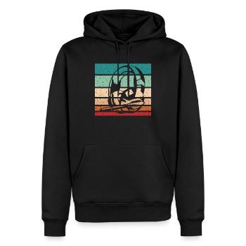 Jeu Écouter Gaming Gamer Cadeau Joueur Joueur - Sweat à capuche Premium bio Homme - noir - Devant - Nico (187cm)