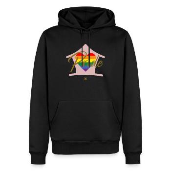 Pride LGBTQ Lesbian Gay Bi Trans Queer - Männer Premium Bio Hoodie - Schwarz - Vorne - Nico (187cm)