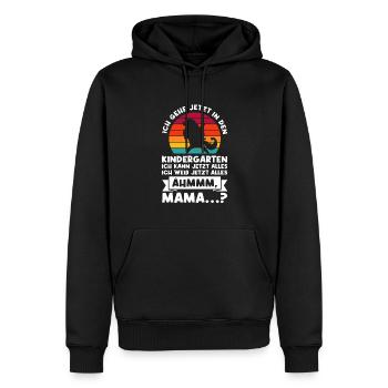 Kindergarten Einhorn Kita-Kind Geschenk - Männer Premium Bio Hoodie - Schwarz - Vorne - Nico (187cm)