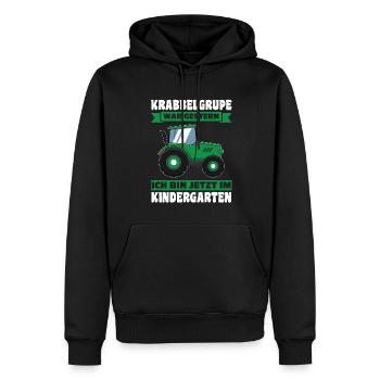 Kindergarten Traktor Kita-Kind Geschenk - Männer Premium Bio Hoodie - Schwarz - Vorne - Nico (187cm)