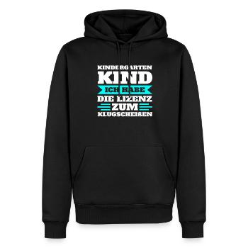 Kindergarten Kita Kindergartenkind Geschenk - Männer Premium Bio Hoodie - Schwarz - Vorne - Nico (187cm)