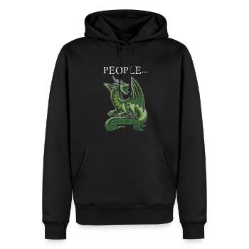 Dragon Dragon Créature Mythique Cadeau - Sweat à capuche Premium bio Homme - noir - Devant - Nico (187cm)
