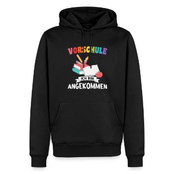 Vorschule Anfang Vorschulkind Geschenk - Männer Premium Bio Hoodie - Schwarz - Vorne - Nico (187cm)