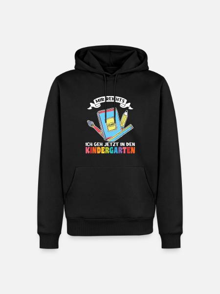 Kindergarten Anfang Kindergartenkind Geschenk - Männer Premium Bio Hoodie - Schwarz
