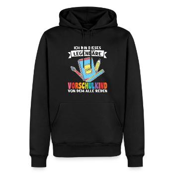 Vorschule Anfang Vorschulkind Geschenk - Männer Premium Bio Hoodie - Schwarz - Vorne - Nico (187cm)