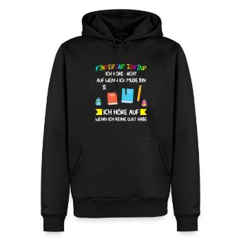 Kindergarten Anfang Kindergartenkind Geschenk - Männer Premium Bio Hoodie - Schwarz - Vorne - Nico (187cm)