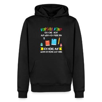 Vorschule Anfang Vorschulkind Geschenk - Männer Premium Bio Hoodie - Schwarz - Vorne - Nico (187cm)