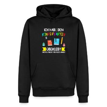 Kindergarten Abschluss Kita-Abgänger Geschenk - Männer Premium Bio Hoodie - Schwarz - Vorne - Nico (187cm)
