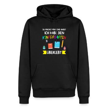 Kindergarten Abschluss Kindergartenkind Geschenk - Männer Premium Bio Hoodie - Schwarz - Vorne - Nico (187cm)