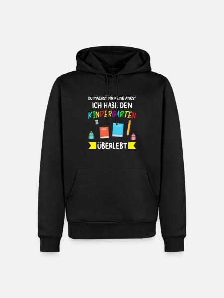Kindergarten Abschluss Kindergartenkind Geschenk - Männer Premium Bio Hoodie - Schwarz