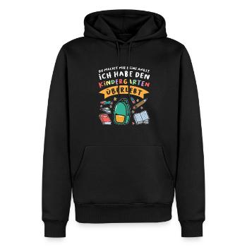 Kindergarten Abschluss Kindergarten Abschluss Gesc - Männer Premium Bio Hoodie - Schwarz - Vorne - Nico (187cm)