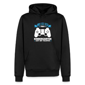 Kindergarten Gaming Kita-Kind Geschenk - Männer Premium Bio Hoodie - Schwarz - Vorne - Nico (187cm)