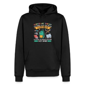 Kindergarten Anfang Kindergartenkind Geschenk - Männer Premium Bio Hoodie - Schwarz - Vorne - Nico (187cm)