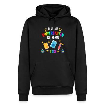 Kindergarten Anfang Kindergartenkind Geschenk - Männer Premium Bio Hoodie - Schwarz - Vorne - Nico (187cm)