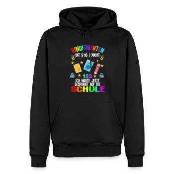 Kindergarten Kita-Abschluss Kindergartenkind Gesch - Männer Premium Bio Hoodie - Schwarz - Vorne - Nico (187cm)