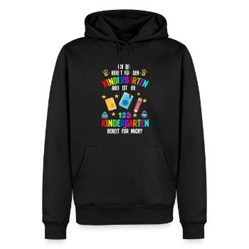 Kindergarten Kita Kindergartenanfänger Geschenk - Männer Premium Bio Hoodie - Schwarz - Vorne - Nico (187cm)