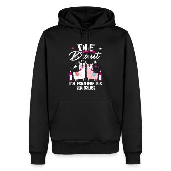 Braut Schaf Team Braut Geschenk - Männer Premium Bio Hoodie - Schwarz - Vorne - Nico (187cm)