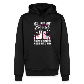 Braut Schaf Team Braut Geschenk - Männer Premium Bio Hoodie - Schwarz - Vorne - Nico (187cm)