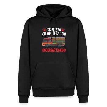 Kindergarten Feuerwehr Kita-Start Geschenk - Männer Premium Bio Hoodie - Schwarz - Vorne - Nico (187cm)