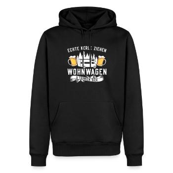 Campen Bier Camping & bier Bier Geschenk - Männer Premium Bio Hoodie - Schwarz - Vorne - Nico (187cm)