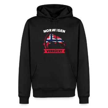 Angler Norwegisch Angeln Norwegen Norwegen Gesche - Männer Premium Bio Hoodie - Schwarz - Vorne - Nico (187cm)