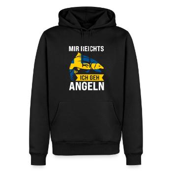 Schwedisch Angler Angeln Schweden Geschenk - Männer Premium Bio Hoodie - Schwarz - Vorne - Nico (187cm)