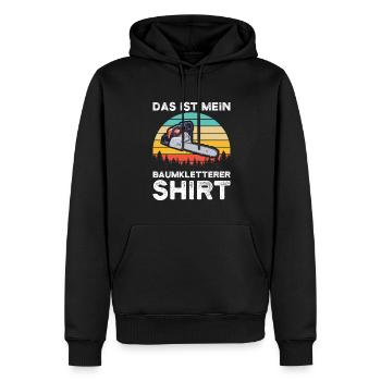 Baumkletterer Arborist Baumklettern Geschenk - Männer Premium Bio Hoodie - Schwarz - Vorne - Nico (187cm)