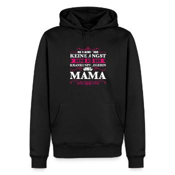 Krankenpflegerin Mama Krankenschwester Geschenk - Männer Premium Bio Hoodie - Schwarz - Vorne - Nico (187cm)