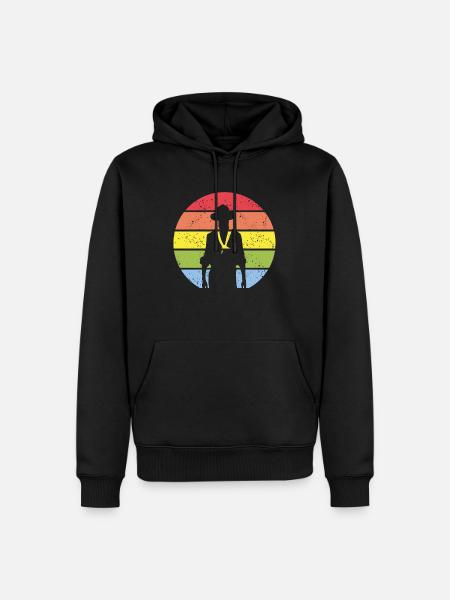 SCOUT - Männer Premium Bio Hoodie - Schwarz