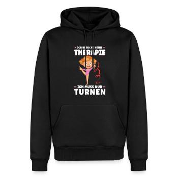Turnen Mädchen Turnerin Geschenk - Männer Premium Bio Hoodie - Schwarz - Vorne - Nico (187cm)